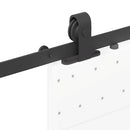skinnesæt til skydedør 152,5 cm stål sort