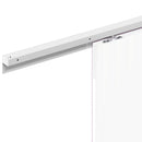 skinnesæt til skydedør 200 cm aluminiumslegering sølvfarvet