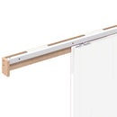 skinnesæt til skydedør 183 cm aluminiumslegering sølvfarvet