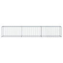 gabionkurv med cover 300x50x50 cm galvaniseret jern