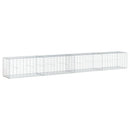 gabionkurv m. cover 400x50x50 cm galvaniseret jern