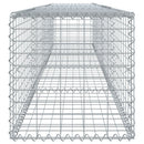 gabionkurv m. cover 400x50x50 cm galvaniseret jern