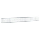 gabionkurv med cover 500x50x50 cm galvaniseret jern