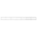 gabionkurv med cover 700x50x50 cm galvaniseret jern