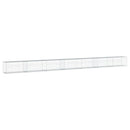 gabionkurv med cover 700x50x50 cm galvaniseret jern