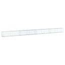 gabionkurv med cover 800x50x50 cm galvaniseret jern