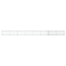 gabionkurv med cover 800x50x50 cm galvaniseret jern