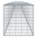 gabionkurv med cover 900x50x50 cm galvaniseret jern