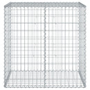 gabionkurv med cover 100x50x100 cm galvaniseret jern