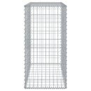gabionkurv med cover 100x50x100 cm galvaniseret jern