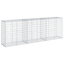 gabionkurv med cover 300x50x100 cm galvaniseret jern