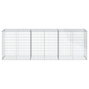 gabionkurv med cover 300x50x100 cm galvaniseret jern