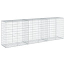 gabionkurv med cover 300x50x100 cm galvaniseret jern