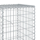 gabionkurv med cover 700x50x100 cm galvaniseret jern
