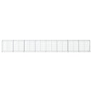 gabionkurv med cover 800x50x100 cm galvaniseret jern