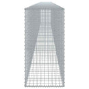gabionkurv med cover 800x50x100 cm galvaniseret jern