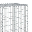 gabionkurv med cover 800x50x100 cm galvaniseret jern