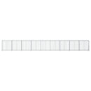 gabionkurv med cover 900x50x100 cm galvaniseret jern