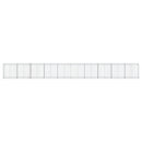 gabionkurv med cover 1000x50x100 cm galvaniseret jern