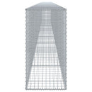 gabionkurv med cover 1000x50x100 cm galvaniseret jern