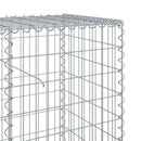 gabionkurv med cover 1100x50x100 cm galvaniseret jern