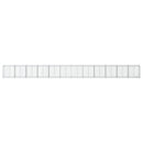 gabionkurv med cover 1200x50x100 cm galvaniseret jern