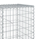 gabionkurv med cover 1200x50x100 cm galvaniseret jern