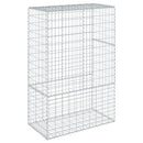 gabionkurv med cover 100x50x150 cm galvaniseret jern