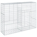 gabionkurv med cover 200x50x150 cm galvaniseret jern