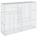 gabionkurv med cover 200x50x150 cm galvaniseret jern