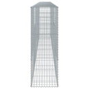 gabionkurv med cover 600x50x150 cm galvaniseret jern