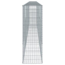 gabionkurv med cover 700x50x150 cm galvaniseret jern