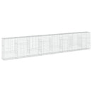 gabionkurv med cover 800x50x150 cm galvaniseret jern