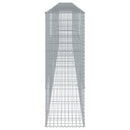 gabionkurv med cover 800x50x150 cm galvaniseret jern
