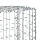 gabionkurv med cover 800x50x150 cm galvaniseret jern