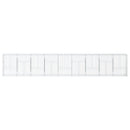 gabionkurv med cover 900x50x150 cm galvaniseret jern