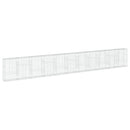 gabionkurv med cover 1100x50x150 cm galvaniseret jern