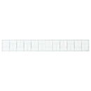 gabionkurv med cover 1200x50x150 cm galvaniseret jern