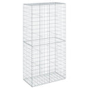 gabionkurv med cover 100x50x200 cm galvaniseret jern
