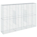 gabionkurv med cover 300x50x200 cm galvaniseret jern