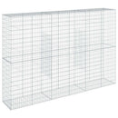 gabionkurv med cover 300x50x200 cm galvaniseret jern