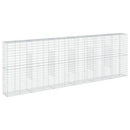 gabionkurv med cover 600x50x200 cm galvaniseret jern