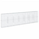 gabionkurv med cover 700x50x200 cm galvaniseret jern
