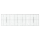 gabionkurv med cover 700x50x200 cm galvaniseret jern