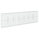 gabionkurv med cover 700x50x200 cm galvaniseret jern