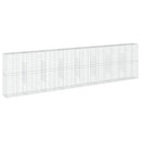 gabionkurv med cover 800x50x200 cm galvaniseret jern