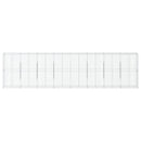 gabionkurv med cover 800x50x200 cm galvaniseret jern