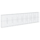 gabionkurv med cover 800x50x200 cm galvaniseret jern