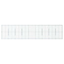 gabionkurv med cover 900x50x200 cm galvaniseret jern