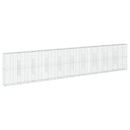 gabionkurv med cover 1000x50x200 cm galvaniseret jern